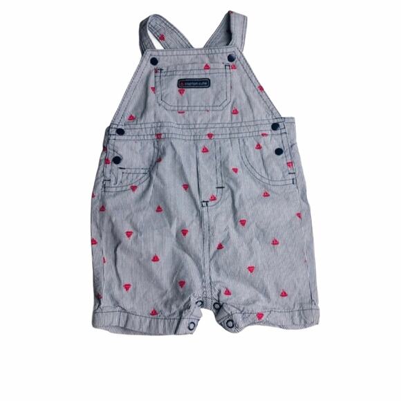 Just One You by Carter’s  Boy’s Striped Overall 9M - Picture 1 of 9